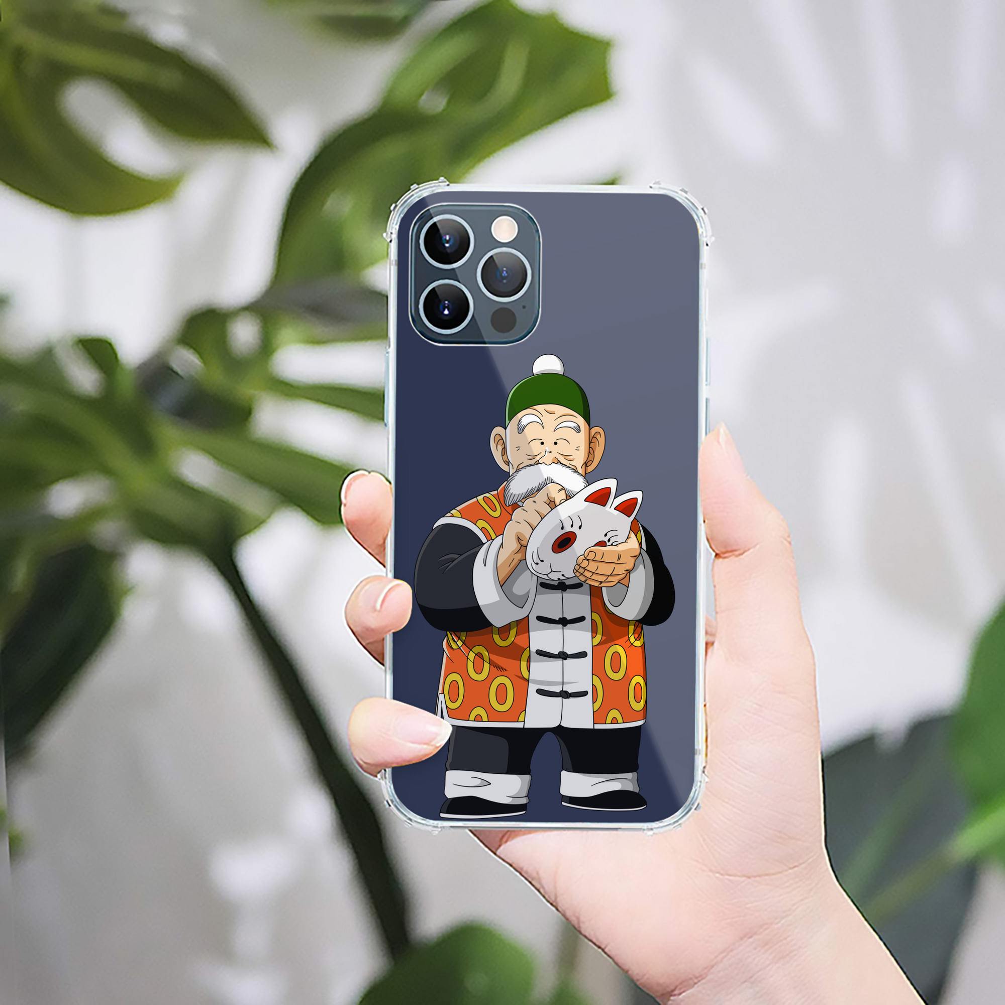 （画像用） ドラゴンボール 亀仙人（かめせんにん） DRAGON BALL Master Roshi Kame Sennin 【iPhone 12シリーズ対応】透明スマホケース（クリアソフトケース）